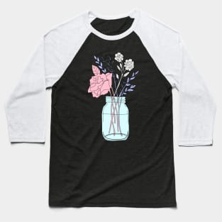 Transgender Pride Flower Bouquet Baseball T-Shirt